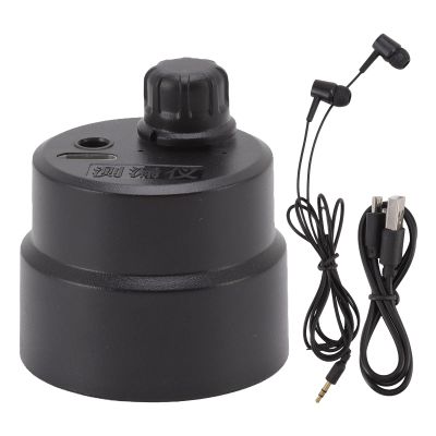 Cosiki Water Leak Detector, Water Alarm Leak Detector, Volume Adjustment Strong Penetration Noise Reduction Wall Pipe Listening Detector 60DDB Sensitivity Water Pipe Leak Detector with Door Headphone