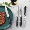 Cangshan L Series 4-Piece Fine-Edge Steak Knife Set, Forged German Steel, Black, 1026931 view 4