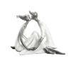 Jayiaine Couple Art Sculpture Love Souvenir Resin Family Statue for Her Romantic for Family Home Desktop Sculpture Wedding Anniversary Anniversary Birthday, White view 1