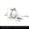 Jayiaine Couple Art Sculpture Love Souvenir Resin Family Statue for Her Romantic for Family Home Desktop Sculpture Wedding Anniversary Anniversary Birthday, White view 4