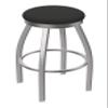 802 Misha Stainless Steel 36" Swivel Bar Stool with Canter Iron Seat view 1