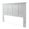 Sea Winds Trading Surfside Queen Headboard Distressed White Finish Mindi Wood Casual Wood 66.5 Inch Width 57 Inch Height view 1