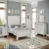 Sea Winds Trading Surfside Queen Headboard Distressed White Finish Mindi Wood Casual Wood 66.5 Inch Width 57 Inch Height view 2