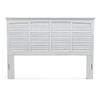 Sea Winds Trading Surfside Queen Headboard Distressed White Finish Mindi Wood Casual Wood 66.5 Inch Width 57 Inch Height view 4