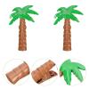 Alipis Beach Towel Clips Set of 4 Lightweight Palm Tree Shaped Towel Holders for Windproof Laundry Travel and Beach Chairs view 3