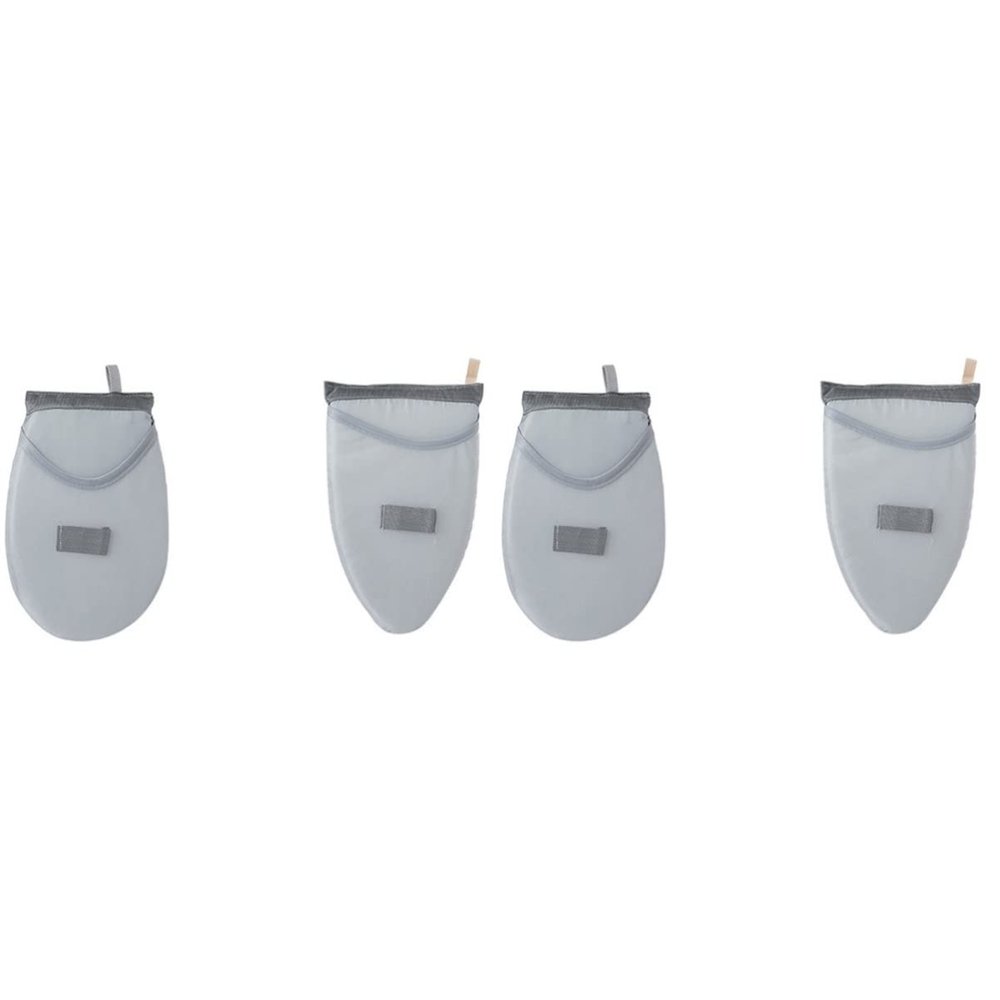 minkissy 4pcs Handheld Ironing Board Portable Mini Ironing Accessory - Cover Compact Design of Shirts Pants and More Grey