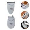 minkissy 4pcs Handheld Ironing Board Portable Mini Ironing Accessory - Cover Compact Design of Shirts Pants and More Grey view 4