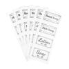 Garneck 6 Sheet Waterproof Soap labels Transparent Self-Adhesive Bottle Removable Labels for Hand Soap Dispensers Bathroom and Kitchen Bottles Organizing view 1