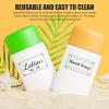 Garneck 6 Sheet Waterproof Soap labels Transparent Self-Adhesive Bottle Removable Labels for Hand Soap Dispensers Bathroom and Kitchen Bottles Organizing view 3