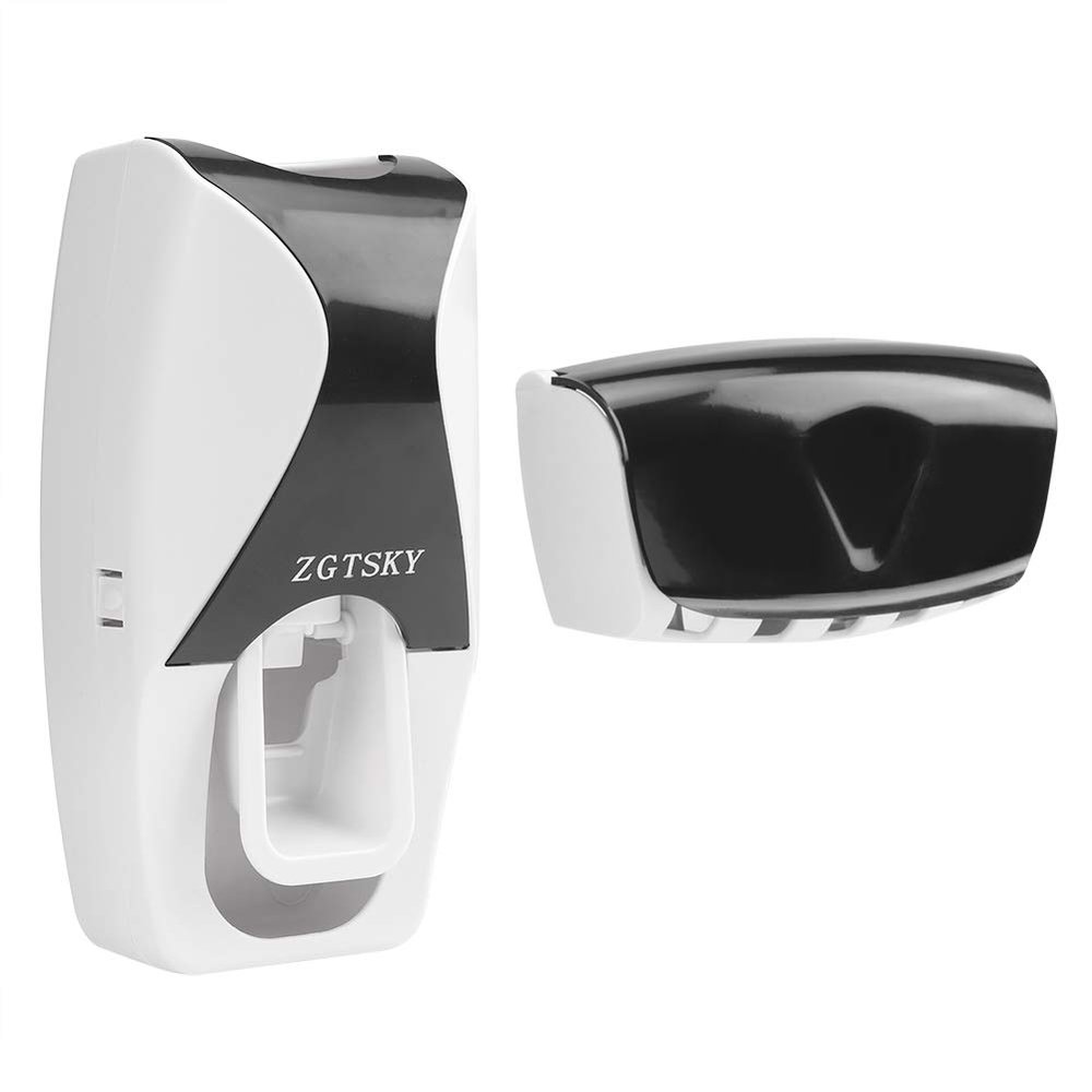 Worem Toothpaste Dispenser, Toothpastes Squeezer Dust Prevention for Home(Black)