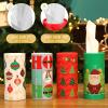 8 Pcs Christmas Car Tissue Holder with Facial Tissue Bulk Xmas Cylinder Tissues Boxes Travel Tissue Tubes for Car Tube Face Towel Holiday Tissue Box Round Container Napkins for Home view 2