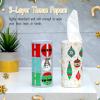 8 Pcs Christmas Car Tissue Holder with Facial Tissue Bulk Xmas Cylinder Tissues Boxes Travel Tissue Tubes for Car Tube Face Towel Holiday Tissue Box Round Container Napkins for Home view 4