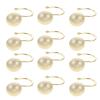 Beavorty 12pcs Semicircle Shower Curtain Hooks Stylish Frosted and Bathroom Hangers Easy to Install Space-Saving Drapery Accessories for Home Decor view 1