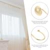 Beavorty 12pcs Semicircle Shower Curtain Hooks Stylish Frosted and Bathroom Hangers Easy to Install Space-Saving Drapery Accessories for Home Decor view 4