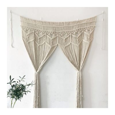 Bannr Blanket Queen Size Hand-Woven Tapestry Living Room Window Wall Hanging Divider Drape Travel Pillows (Color : A, Size : 90x180cm)