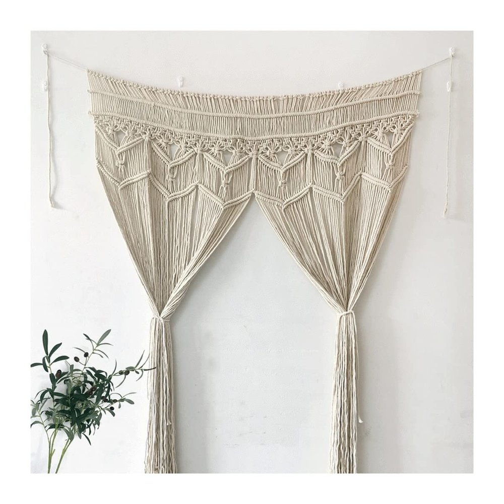 Bannr Blanket Queen Size Hand-Woven Tapestry Living Room Window Wall Hanging Divider Drape Travel Pillows (Color : A, Size : 90x180cm)
