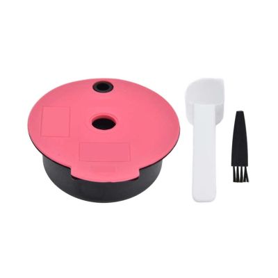 LANGshaw Reusable Coffee Capsule Cup Refillable Capsule Filters Cup Pink Coffee Espresso Capsule Cup Compatible For TYPE for CTPM12 leisurely (Color : 180ml)