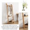 LXBAMKEA Coat Rack Stand Clothes Rack Stand, Floor Standing Double Bottom Storage Rack, Portable Hall Entryway Bedroom Furniture, Keep Garment Shoe Book Handbag Organised view 2