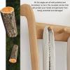 LXBAMKEA Coat Rack Stand Clothes Rack Stand, Floor Standing Double Bottom Storage Rack, Portable Hall Entryway Bedroom Furniture, Keep Garment Shoe Book Handbag Organised view 3