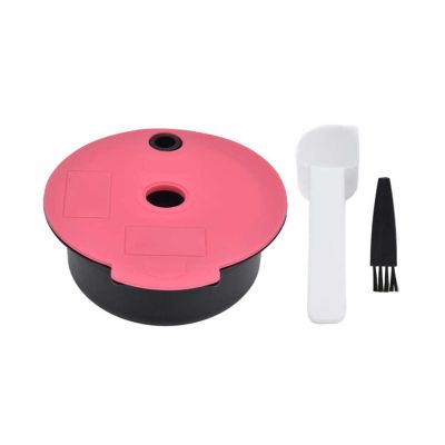 LANGshaw Reusable Coffee Capsule Cup Refillable Capsule Filters Cup Pink Coffee Espresso Capsule Cup Compatible For TYPE for CTPM12 leisurely (Color : 60ml)