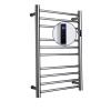 MSUDGH Electric Hot Towel Rail with Towel Warmer Timer, LCD Indicator with Built in Wall Mounted Electric Towel Warmer, Electric Heating Towel Rack view 1