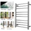 MSUDGH Electric Hot Towel Rail with Towel Warmer Timer, LCD Indicator with Built in Wall Mounted Electric Towel Warmer, Electric Heating Towel Rack view 2