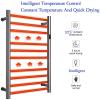 MSUDGH Electric Hot Towel Rail with Towel Warmer Timer, LCD Indicator with Built in Wall Mounted Electric Towel Warmer, Electric Heating Towel Rack view 3