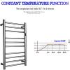 MSUDGH Electric Hot Towel Rail with Towel Warmer Timer, LCD Indicator with Built in Wall Mounted Electric Towel Warmer, Electric Heating Towel Rack view 4