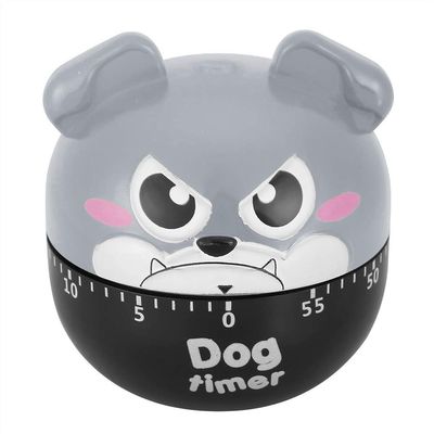 Fdit Mechanical Kitchen Timer, Dog Shape, 60-Minute Manual Wind