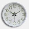 12IN Decorative Clocks,Wall Clock, Convenient,Wall Decoration,Decorative Clock for Home Kitchen Cafe Hotel Office (White) view 1