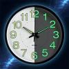12IN Decorative Clocks,Wall Clock, Convenient,Wall Decoration,Decorative Clock for Home Kitchen Cafe Hotel Office (White) view 3