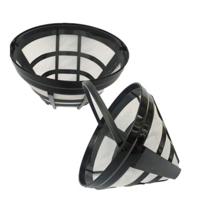 LANGshaw 2pcs Coffee Machine Kettle Nylon Funnel Filter Compatible For DeLonghi Coffee Machine Filter Replacement Parts leisurely