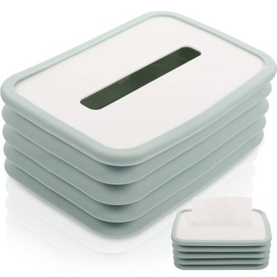 ABS Decor Foldable Silicone Tissue Box Holder for Office