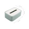 ABS Decor Foldable Silicone Tissue Box Holder for Office view 3