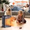 Space Heater for Indoor Use, 1500W PTC Ceramic Heater with Thermostat, Small Space Heater 2S Rapid Heating, 3 Modes, Electric Portable Heater with Safety Protection for Bedroom, Quiet Office view 3
