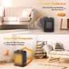Space Heater for Indoor Use, 1500W PTC Ceramic Heater with Thermostat, Small Space Heater 2S Rapid Heating, 3 Modes, Electric Portable Heater with Safety Protection for Bedroom, Quiet Office view 4