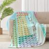 Periodic Table of Elements Throw Blankets for Chairs Bed Couch Dorm Fleece Soft Fluffy Luxury Flannel Blanket Oversize 120x90 Inches for Women Boys Girls, Gifts for a Science Themed Outdoor Camp view 2