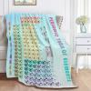 Periodic Table of Elements Throw Blankets for Chairs Bed Couch Dorm Fleece Soft Fluffy Luxury Flannel Blanket Oversize 120x90 Inches for Women Boys Girls, Gifts for a Science Themed Outdoor Camp view 4