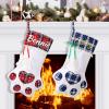 DegGod Personalized Christmas Pet Stocking with Names, 6 Pack 18 inches Dog Cat Paw Large Stocking Holders Gift Bag for Xmas Tree Hanging Decoration Home Fireplace Ornaments view 1
