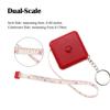 Muka 100 Pcs Custom Dual-Scale Tape Measure Keychain, 60 in/150cm Personalized Tape Measure-Blue-Full Color Print view 3