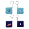Muka 100 Pcs Custom Dual-Scale Tape Measure Keychain, 60 in/150cm Personalized Tape Measure-Blue-Full Color Print view 4