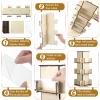 Amyhill Rotating Display Stand, 3 Tier Wooden Sticker 4 Sided Card Display Stand Rack for Vendors Coasters Jewelry Retail Trade Show Showcase(Wood) view 3
