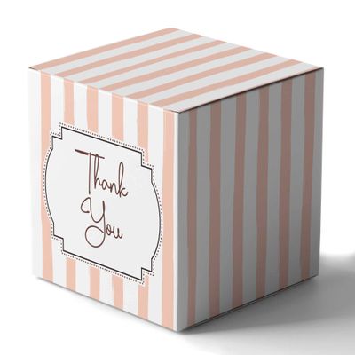 Inkdotpot Paper Box - Mini Favor Box For Baby Shower 4x4x4 Inches Paper Gift Boxes, Candy Paper Box For Party Favors, Baby Shower Confetti,Boy/Girl Theme- Pack Of 20