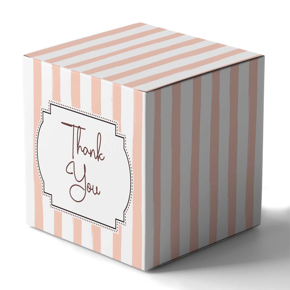 Inkdotpot Paper Box - Mini Favor Box For Baby Shower 4x4x4 Inches Paper Gift Boxes, Candy Paper Box For Party Favors, Baby Shower Confetti,Boy/Girl Theme- Pack Of 20