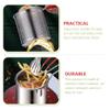 UPKOCH 1 Set Stainless Steel Fryer Deepen Milk Use Deep Fry Pot Kitchen Fry Pot Deep Frying Pot Household Fried Pot Fry with Basket Deep Fryer Tempura Frying Pot Frying view 3