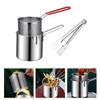 UPKOCH 1 Set Stainless Steel Fryer Deepen Milk Use Deep Fry Pot Kitchen Fry Pot Deep Frying Pot Household Fried Pot Fry with Basket Deep Fryer Tempura Frying Pot Frying view 4