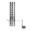 Bavokon Fireplace Chimney Rain Caps,7.5cm/2.95in Diameter Chimney Pipes,Stove Pipe Spark Arrestor Chimney, Stove Chimney Accessories for Cooking Camping Vent Burning Stove Winter view 1