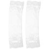 KALLORY Lace Arm Sleeves Lace Cover Sleeves Arm Sleeve Cover up for Man White Floral Sleeve Fingerless view 2