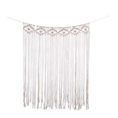 Bannr Blanket Queen Size Hand Woven Macrame Hanging Door Curtain Cotton Tassel Indoor Decoration Travel Pillows (Color : 9)