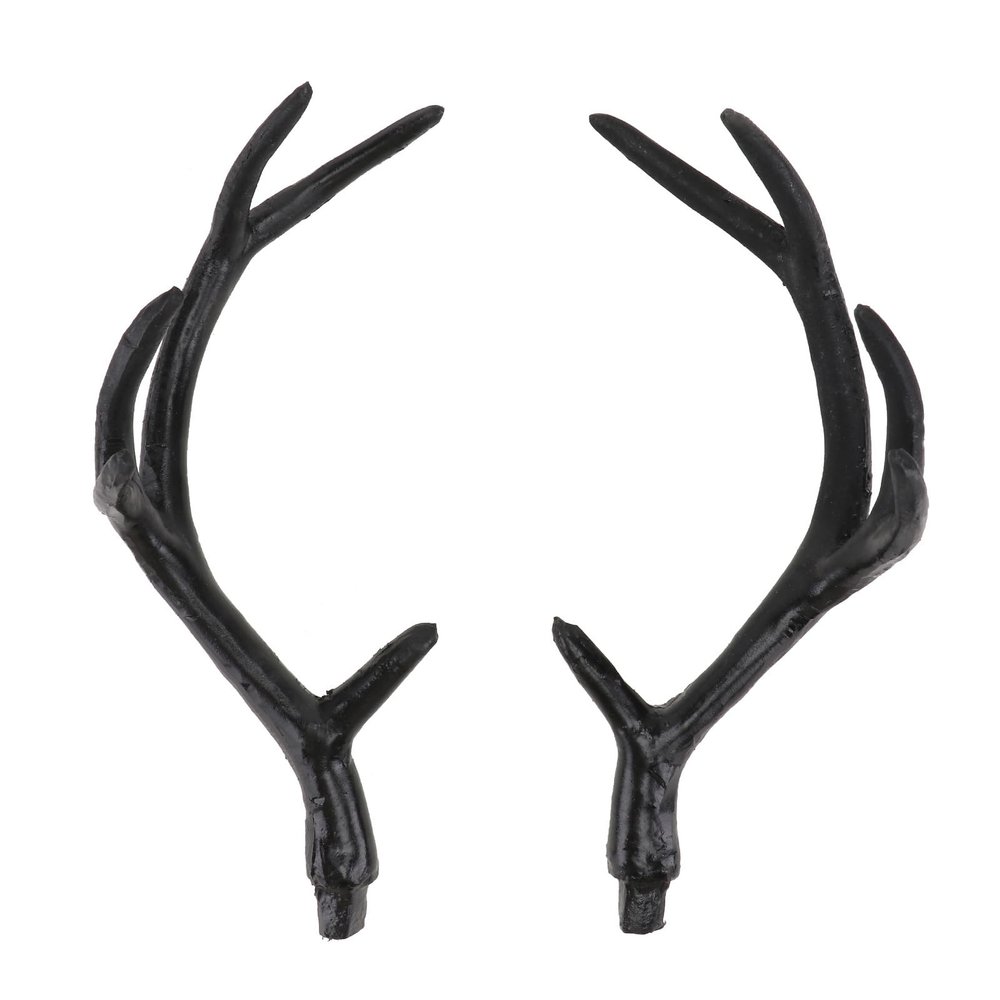 ABOOFAN 2PCS Reindeer Horns Halloween Christmas Hair Hoop DIY Supply Deer Antlers Party Cosplay Costume Props 5.5 x 7 Inch